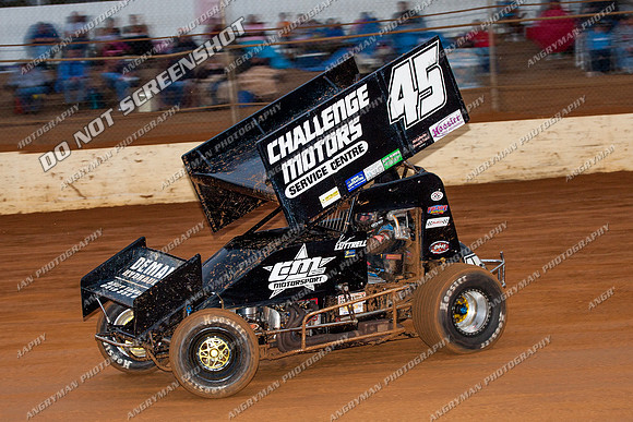 sprintcar 45 t45 kurt luttrell - 30 - Carrick - 10th March 2013-2