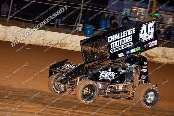 sprintcar 45 t45 kurt luttrell - 30 - Carrick - 10th March 2013-3