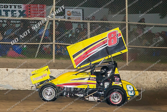 sprintcar 8 curt smith t8 - 10 - Latrobe - 28th Dec 2013-15