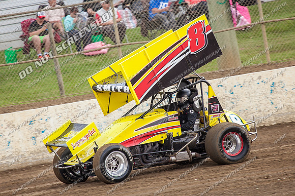 sprintcar 8 curt smith t8 - 10 - Latrobe - 28th Dec 2013