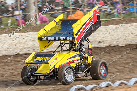 sprintcar 8 curt smith t8 - 10 - Latrobe - 28th Dec 2013-2