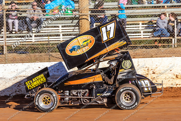 sprintcar 17 t17 jason dawkins - 12 - Carrick - 4th Jan 2014