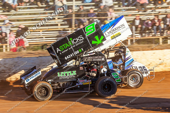 sprintcar 9 t9 chris johns - 12 - Carrick - 4th Jan 2014-2