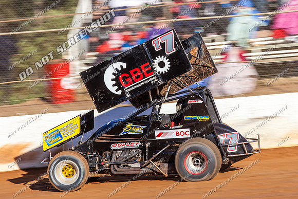 sprintcar 7 t7 tim hutchins - 12 - Carrick - 4th Jan 2014-2