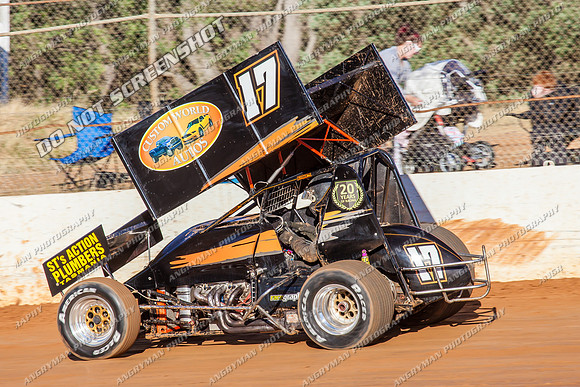sprintcar 17 t17 jason dawkins - 12 - Carrick - 4th Jan 2014-2