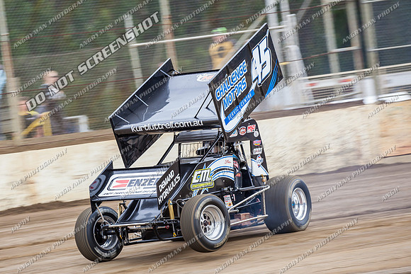 sprintcar 45 t45 kurt luttrell - 8 - Hobart - 14th Dec 2013-2