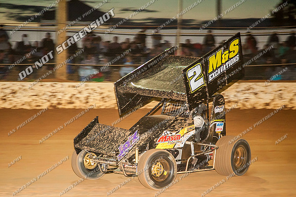 sprintcar 2 t2 clint mason - 9 - Carrick - 26th Dec 2013-13