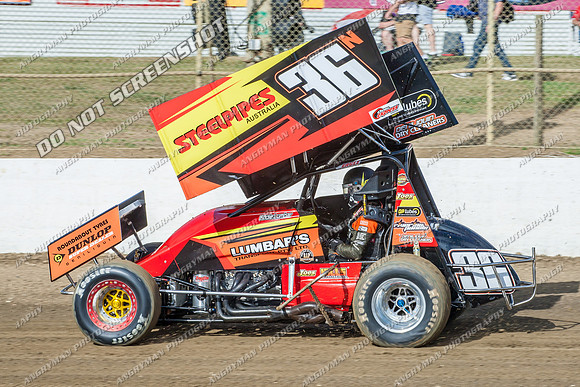 sprintcar 36 n36 eddie lumbar - 18 - Latrobe - 29th Jan 2014
