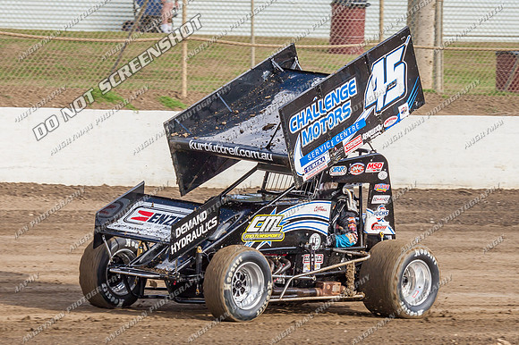 sprintcar 45 t45 kurt luttrell - 18 - Latrobe - 29th Jan 2014