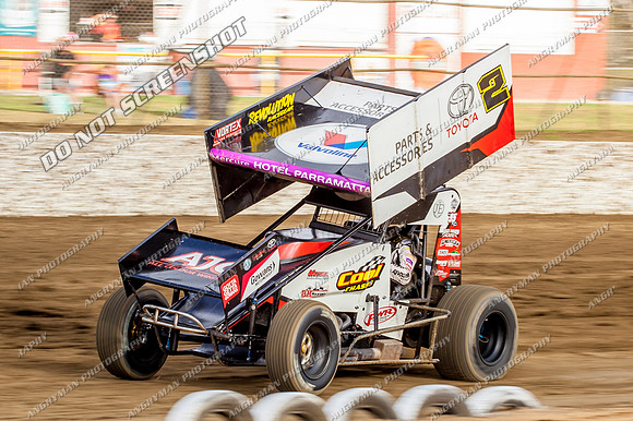 sprintcar 2 w2 brook tatnell - 18 - Latrobe - 29th Jan 2014-5