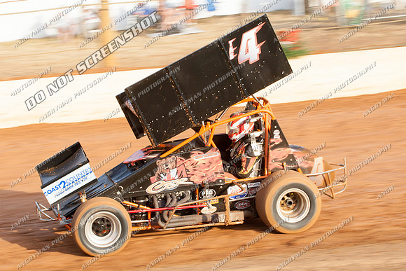 sprintcar 4 t4 gerry hoekstra - 21 - Carrick - 7th Feb 2014-2