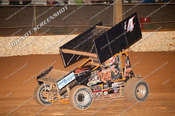 sprintcar 4 t4 gerry hoekstra - 21 - Carrick - 7th Feb 2014-7