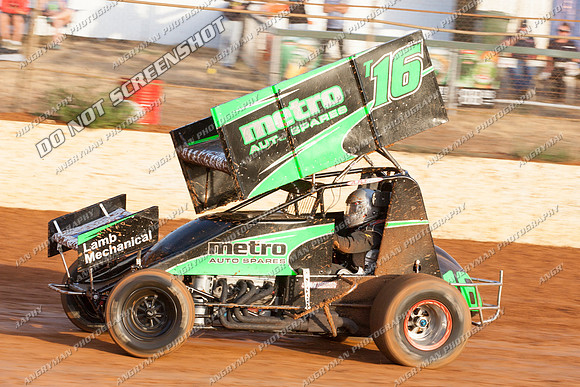 sprintcar 16 t16 adam alexander - 21 - Carrick - 7th Feb 2014-4