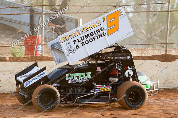 sprintcar 9 t9 chris johns - 21 - Carrick - 7th Feb 2014