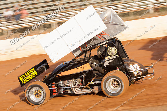 sprintcar 17 t17 jason dawkins - 21 - Carrick - 7th Feb 2014-2