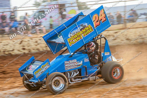 sprintcar 24 t24 shaun robins - 22 - Carrick - 8th Feb 2014-2