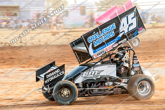 sprintcar 45 t45 kurt luttrell - 22 - Carrick - 8th Feb 2014-8