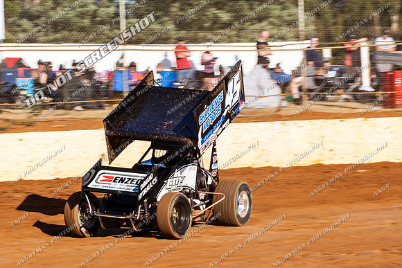 sprintcar 45 t45 kurt luttrell - 22 - Carrick - 8th Feb 2014