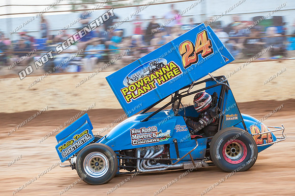 sprintcar 24 t24 shaun robins - 22 - Carrick - 8th Feb 2014-8