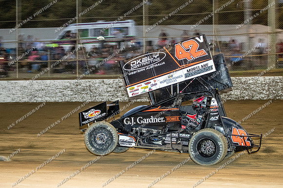 Sprintcar 42 V42 - 19 - Latrobe - 2nd Feb 2018 - WSS_-11